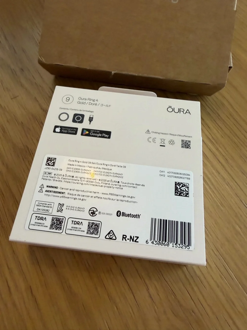 Oura Ring Gen 4 (Gold) Size 9 BRAND NEW